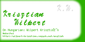 krisztian wilpert business card